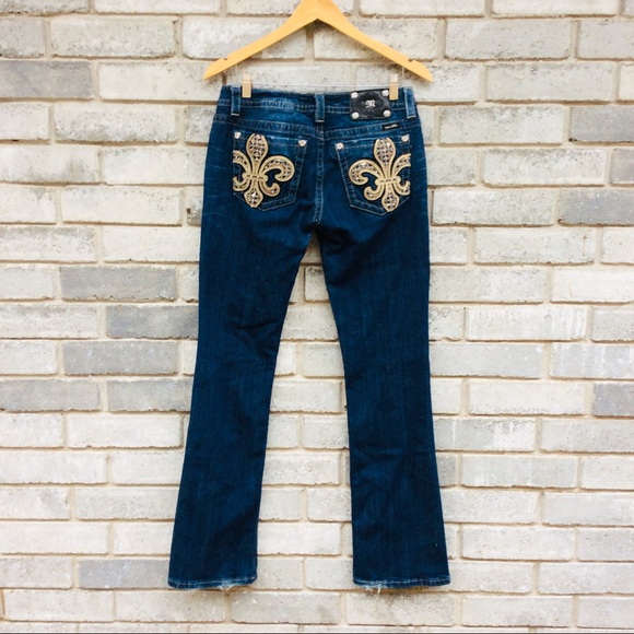 Miss Me Denim - Miss Me Jeans  Embellished Rhinestone Embroidered